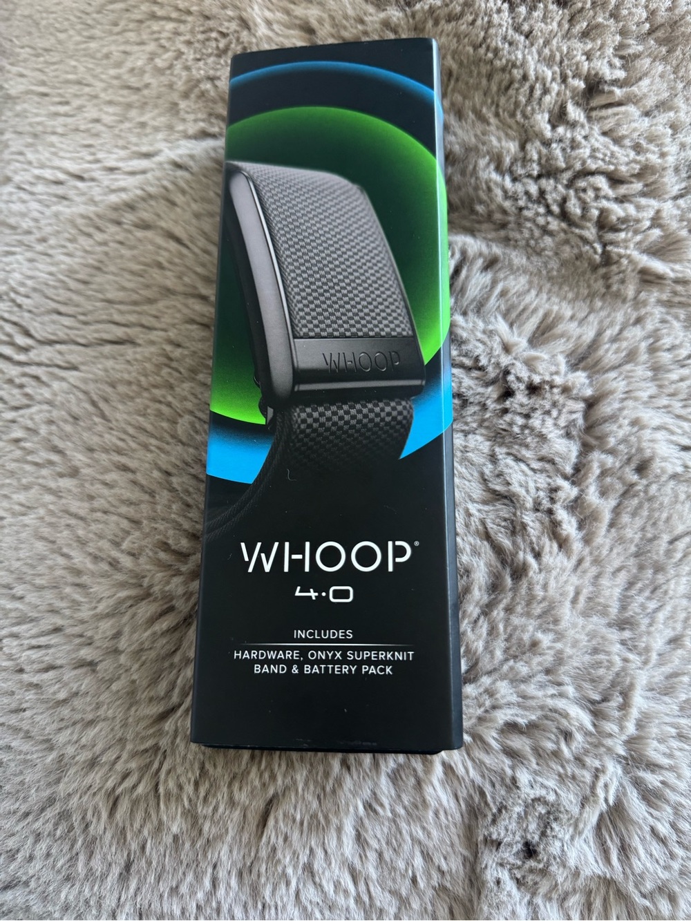NIB WHOOP 4.0 Onyx Fitness Tracker + 12 Month Membership Package